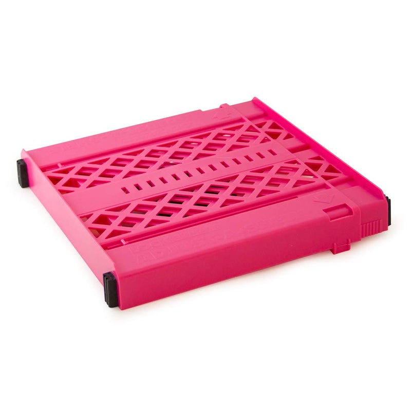 LockerMate It's Academic LockerMate Adjust-A-Shelf Locker Shelf, Easy to Use, Extends to Fit Your Locker, Pink - Image 1
